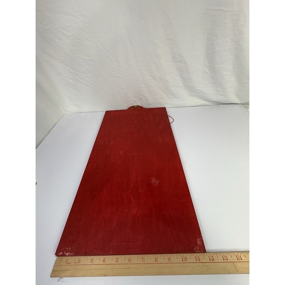 Rustic Wooden Advent Calendar 1-24 Felt Pockets Candy Cane Marker Handmade - Picture 9 of 9